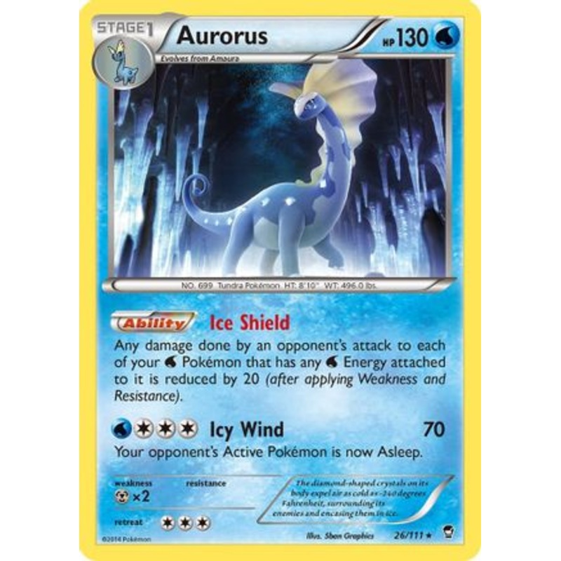 Aurorus (26/111) [XY: Furious Fists] Reverse Holofoil