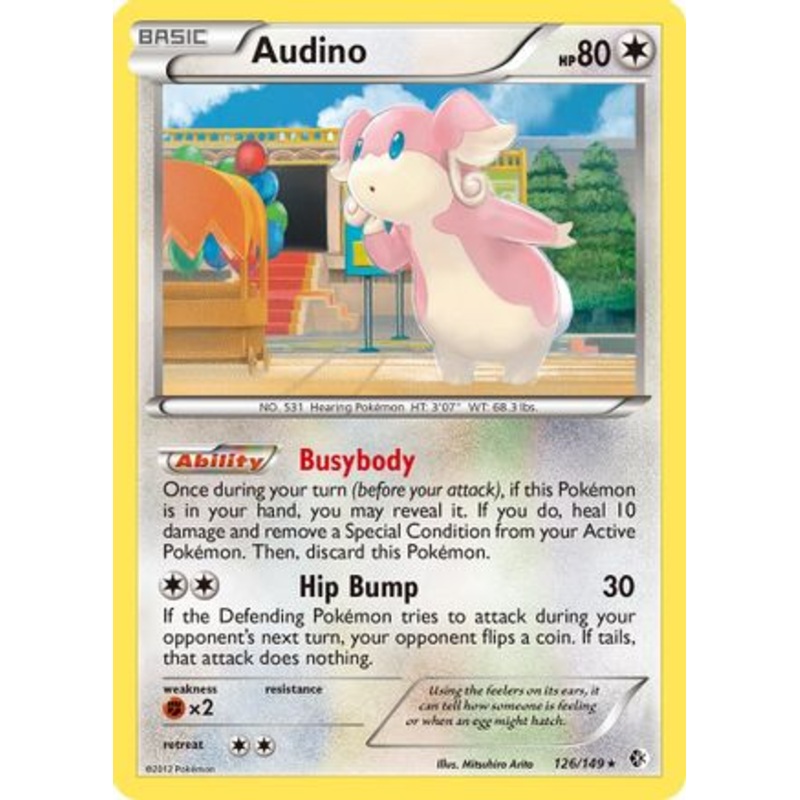 Audino (126/149) [Black & White: Boundaries Crossed] Reverse Holofoil
