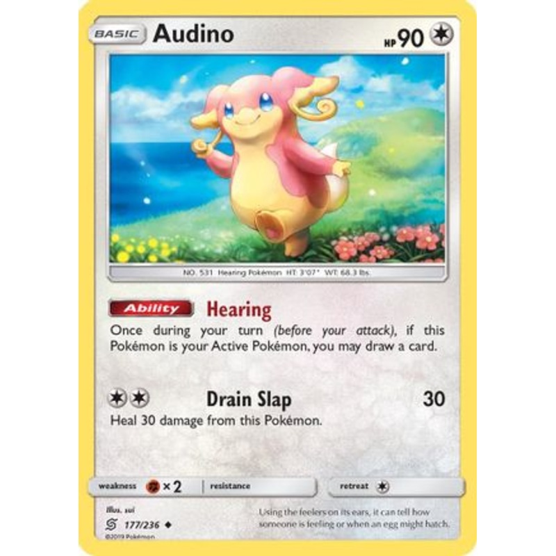 Audino (177/236) [Sun & Moon: Unified Minds] Reverse Holofoil