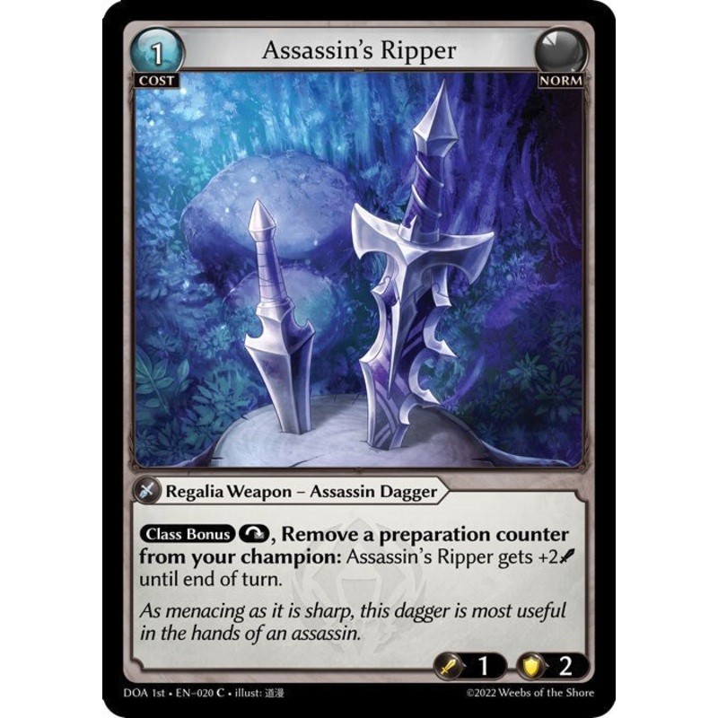 Assassin’s Ripper (020) [Dawn of Ashes: 1st Edition] Foil