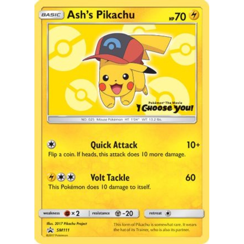 Ash’s Pikachu (SM111) [Sun & Moon: Black Star Promos]