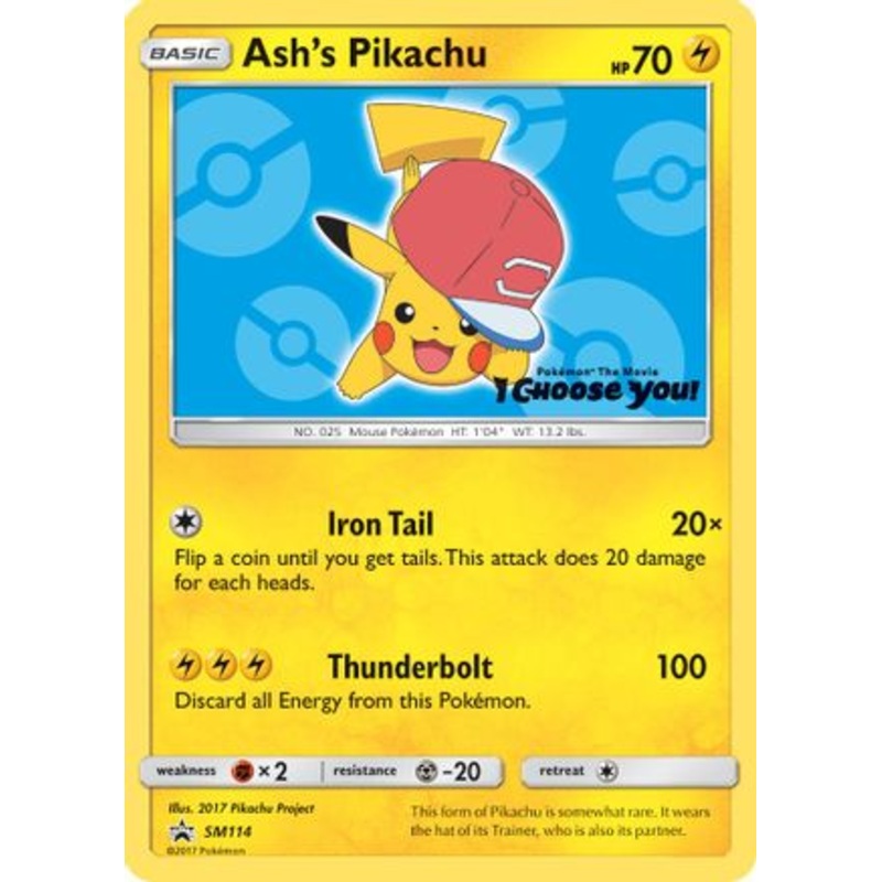 Ash’s Pikachu (SM114) [Sun & Moon: Black Star Promos]
