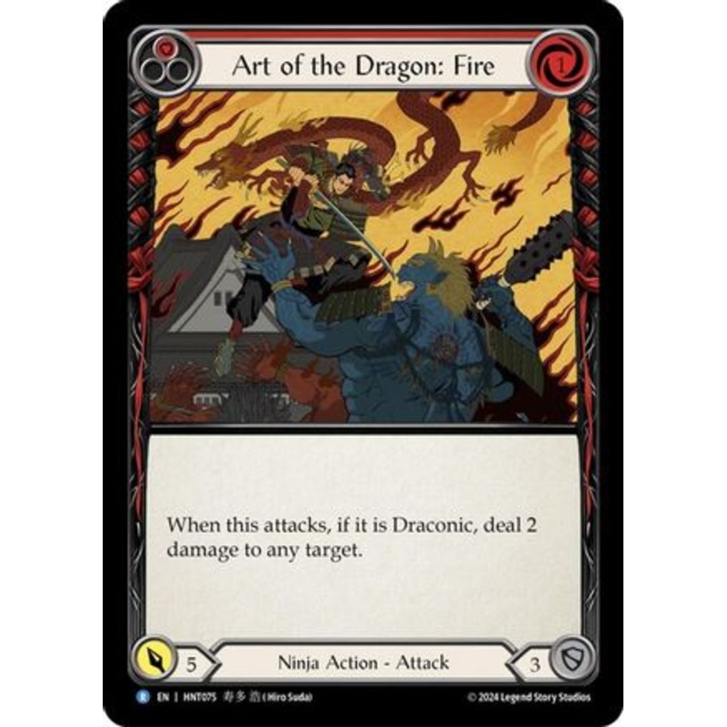 Art of the Dragon: Fire (HNT075) Rainbow Foil – The Hunted