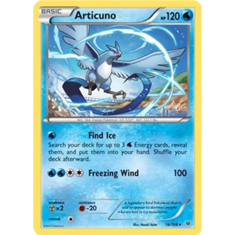 Articuno (16/108) (Theme Deck Exclusive) [XY: Roaring Skies]