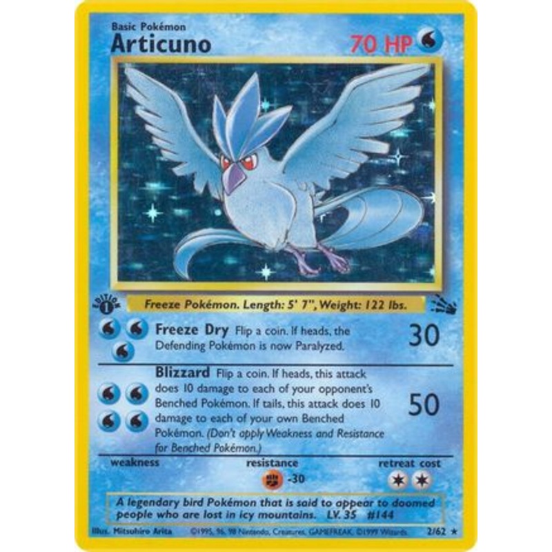 Articuno (2/62) [Fossil 1st Edition]