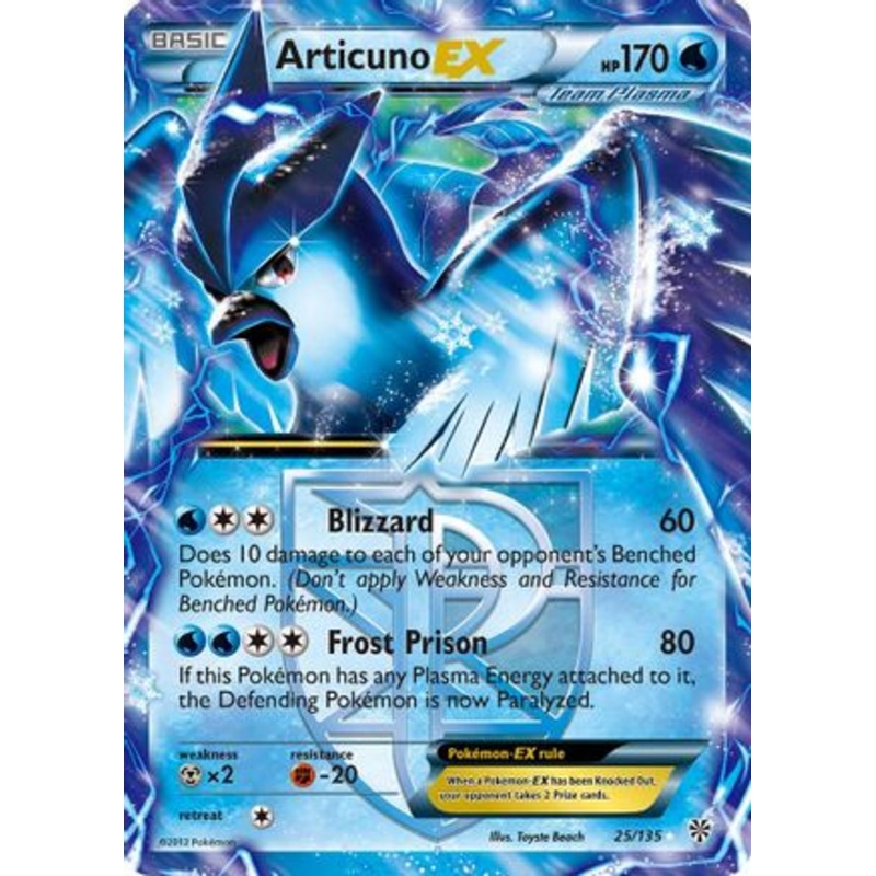 Articuno EX (25/135) [Black & White: Plasma Storm]