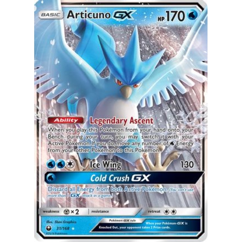 Articuno GX (31/168) [Sun & Moon: Celestial Storm]