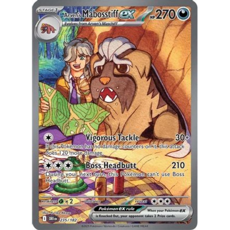 Arven’s Mabosstiff ex – 235/182 (235) Holofoil – SV10 Destined Rivals