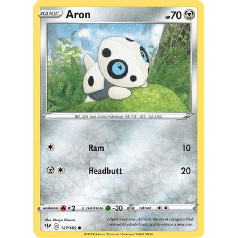 Aron (121/189) [Sword & Shield: Darkness Ablaze]