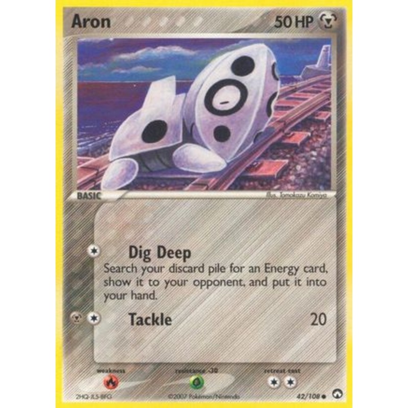 Aron (42/108) (Stamped) [EX: Power Keepers]