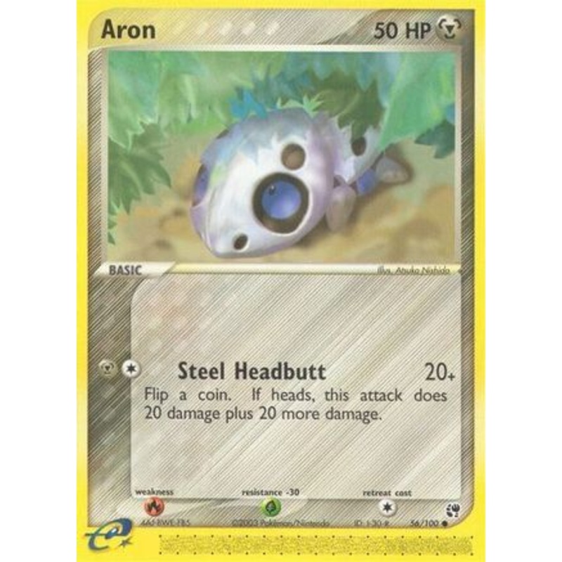 Aron (56/100) [EX: Sandstorm] Reverse Holofoil
