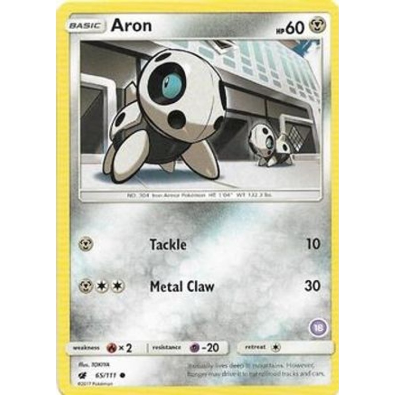 Aron (65/111) (Deck Exclusive #18) [Sun & Moon: Trainer Kit – Alolan Sandslash]