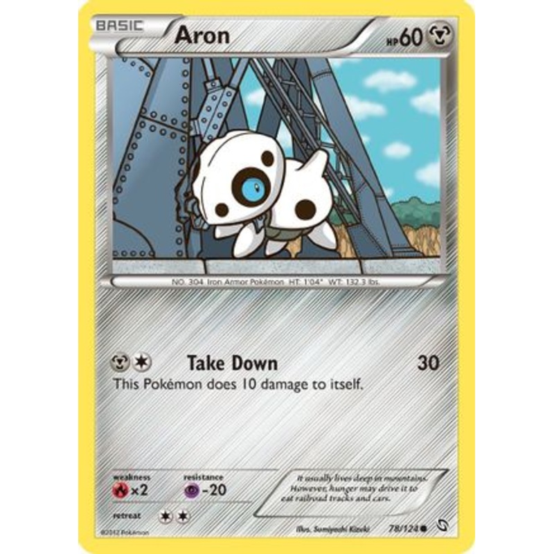 Aron (78/124) [Black & White: Dragons Exalted] Reverse Holofoil