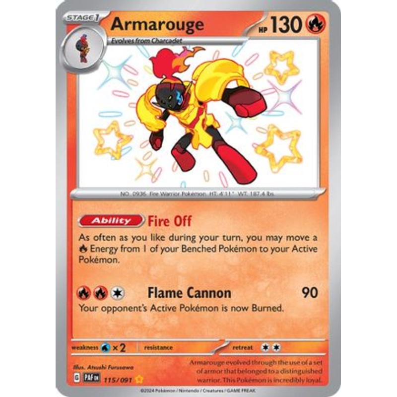 Armarouge (115/091) [Scarlet & Violet: Paldean Fates]