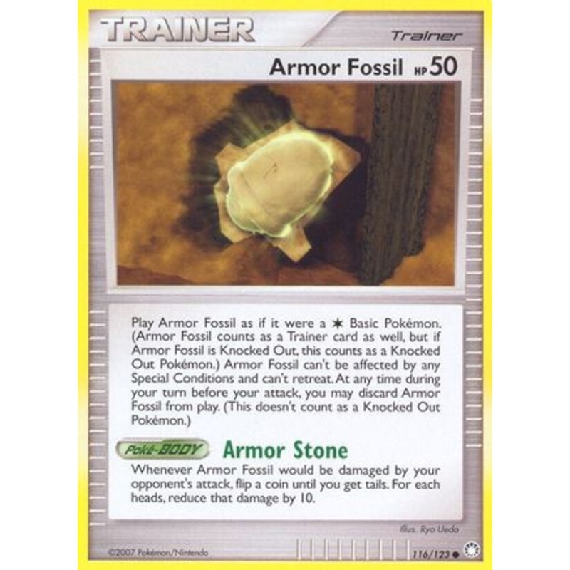 Armor Fossil (116/123) [Diamond & Pearl: Mysterious Treasures] Reverse Holofoil