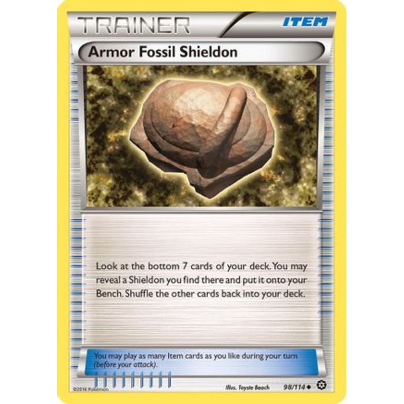 Armor Fossil Shieldon (98/114) [XY: Steam Siege]
