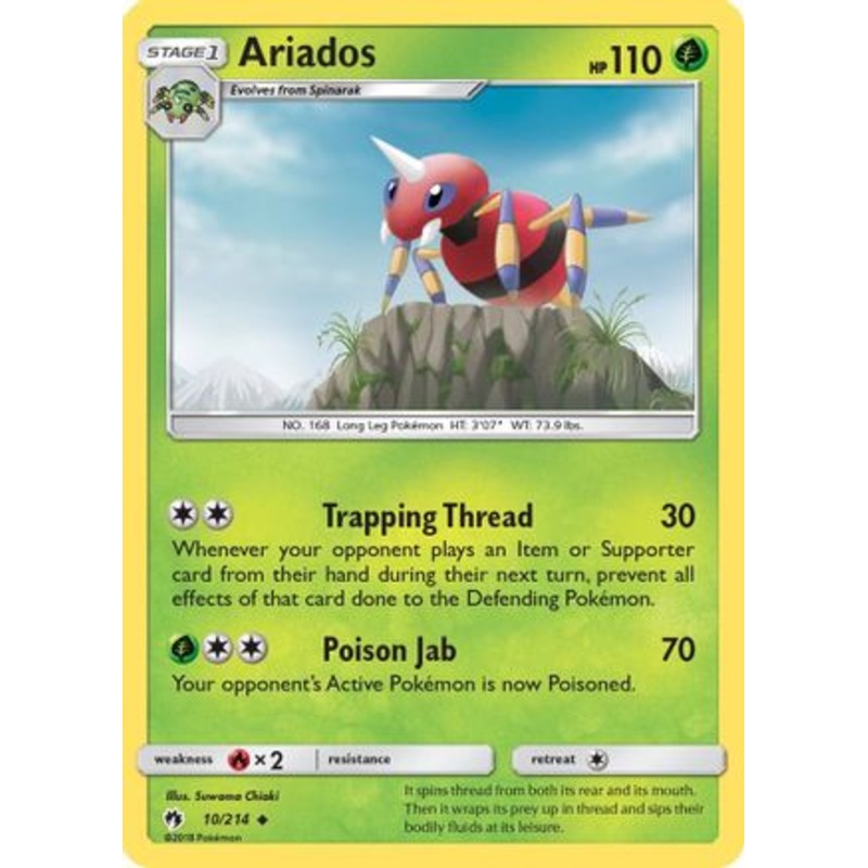 Ariados (10/214) [Sun & Moon: Lost Thunder] Reverse Holofoil