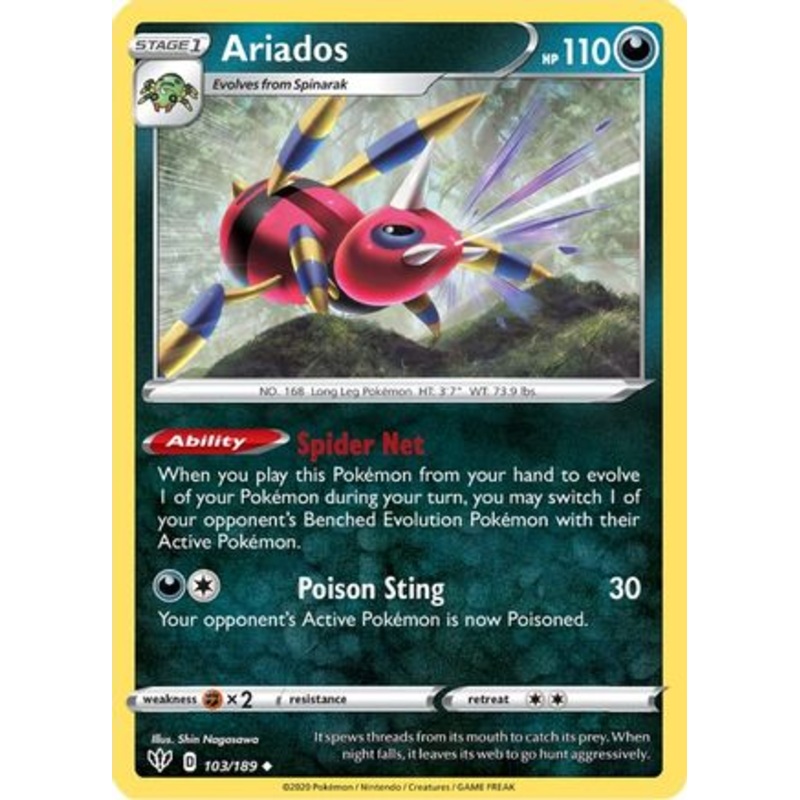 Ariados (103/189) [Sword & Shield: Darkness Ablaze] Reverse Holofoil
