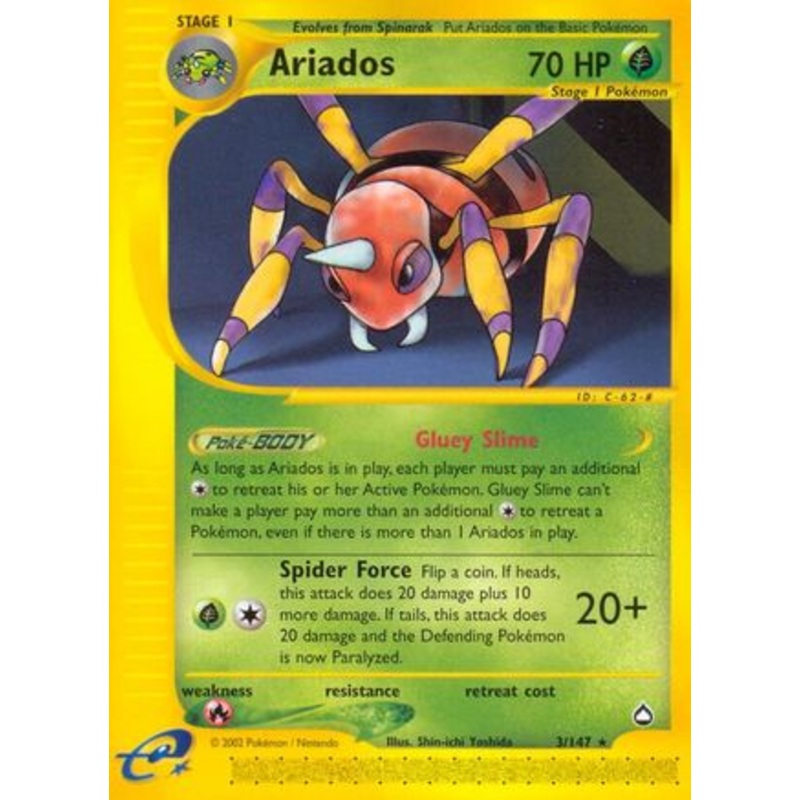 Ariados (3/147) [Aquapolis] Reverse Holofoil