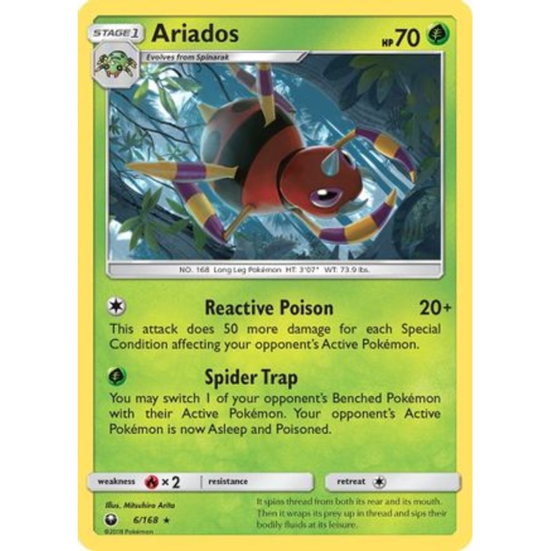 Ariados (6/168) [Sun & Moon: Celestial Storm] Reverse Holofoil