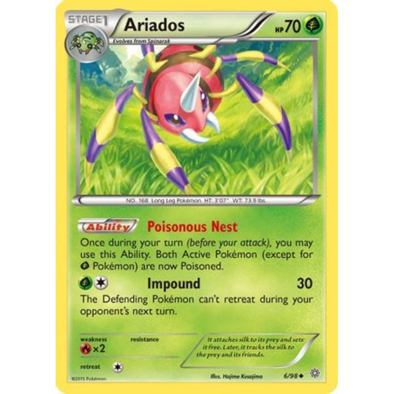 Ariados (6/98) [XY: Ancient Origins] Reverse Holofoil
