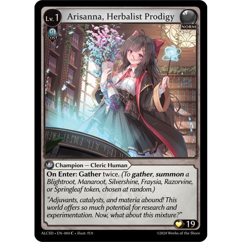 Arisanna, Herbalist Prodigy (4) [Alchemical Revolution: Starter Decks]