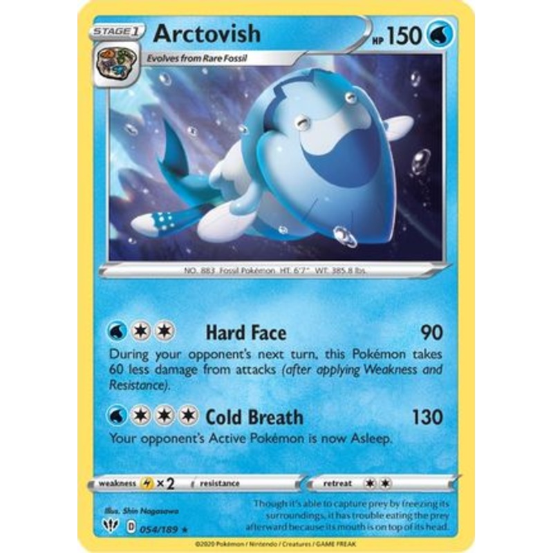 Arctovish (054/189) [Sword & Shield: Darkness Ablaze] Reverse Holofoil