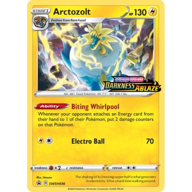 Arctozolt (SWSH036) (Prerelease Promo) [Sword & Shield: Black Star Promos]