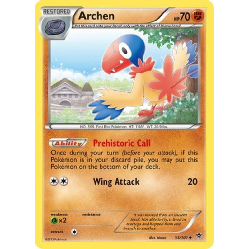Archen (53/101) [Black & White: Plasma Blast] Reverse Holofoil