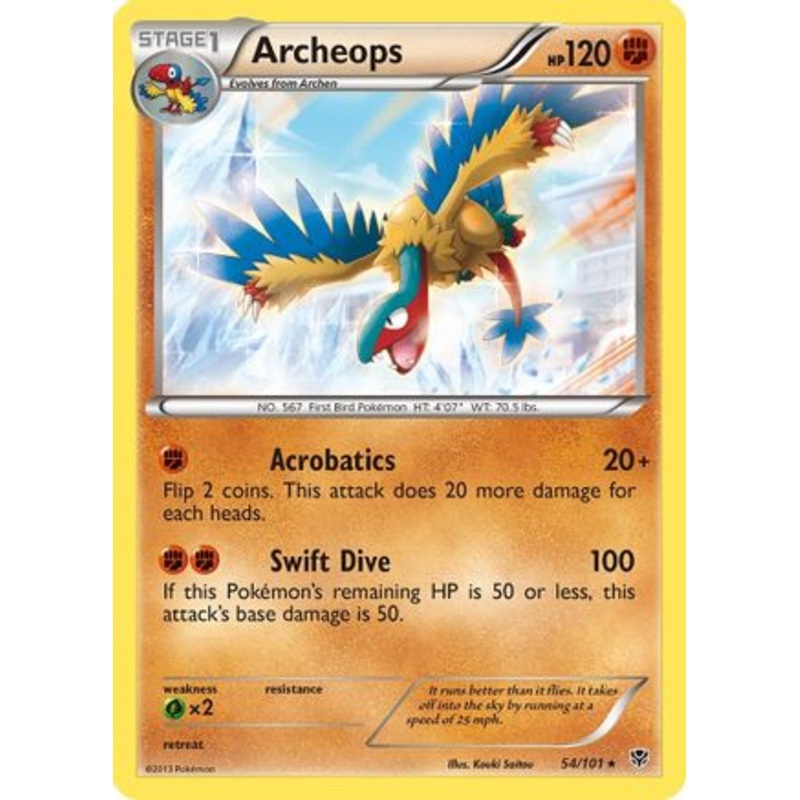 Archeops (54/101) [Black & White: Plasma Blast] Reverse Holofoil