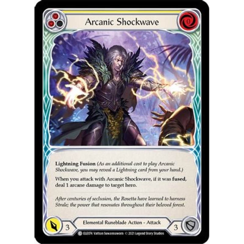 Arcanic Shockwave (Yellow) (ELE074) 1st Edition  – Tales of Aria