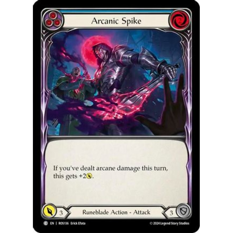 Arcanic Spike (Blue) (ROS136) Rainbow Foil – Rosetta