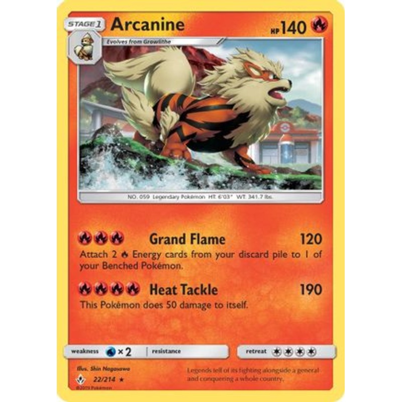 Arcanine (22/214) [Sun & Moon: Unbroken Bonds]