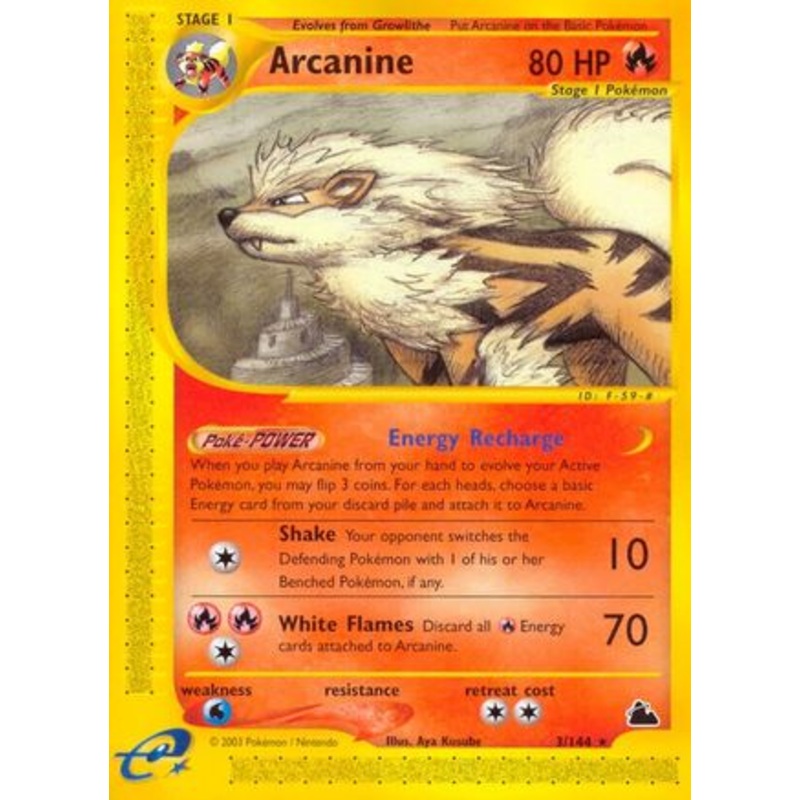 Arcanine (3/144) [Skyridge] Reverse Holofoil