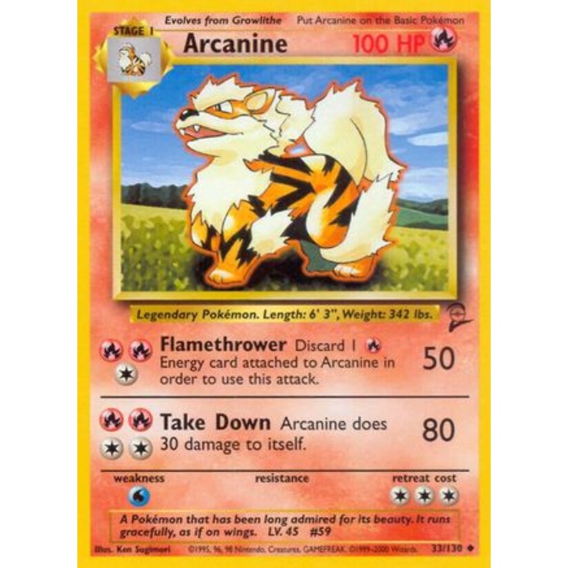 Arcanine (33/130) [Base Set 2]