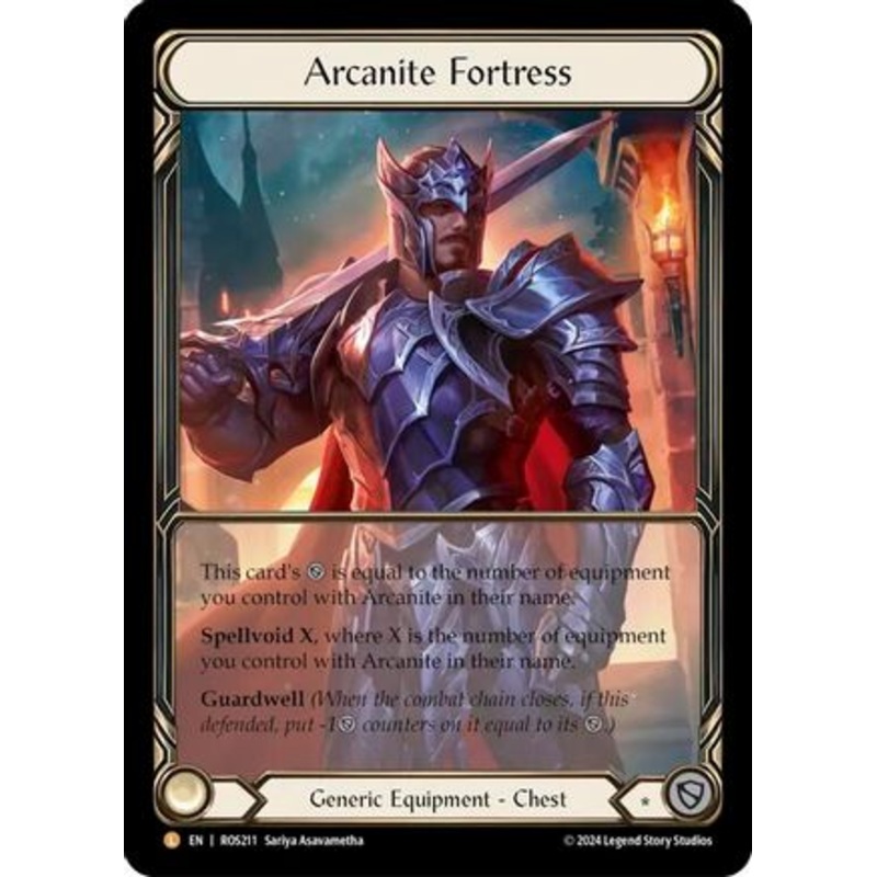 Arcanite Fortress (Extended Art) (ROS211) Cold Foil – Rosetta