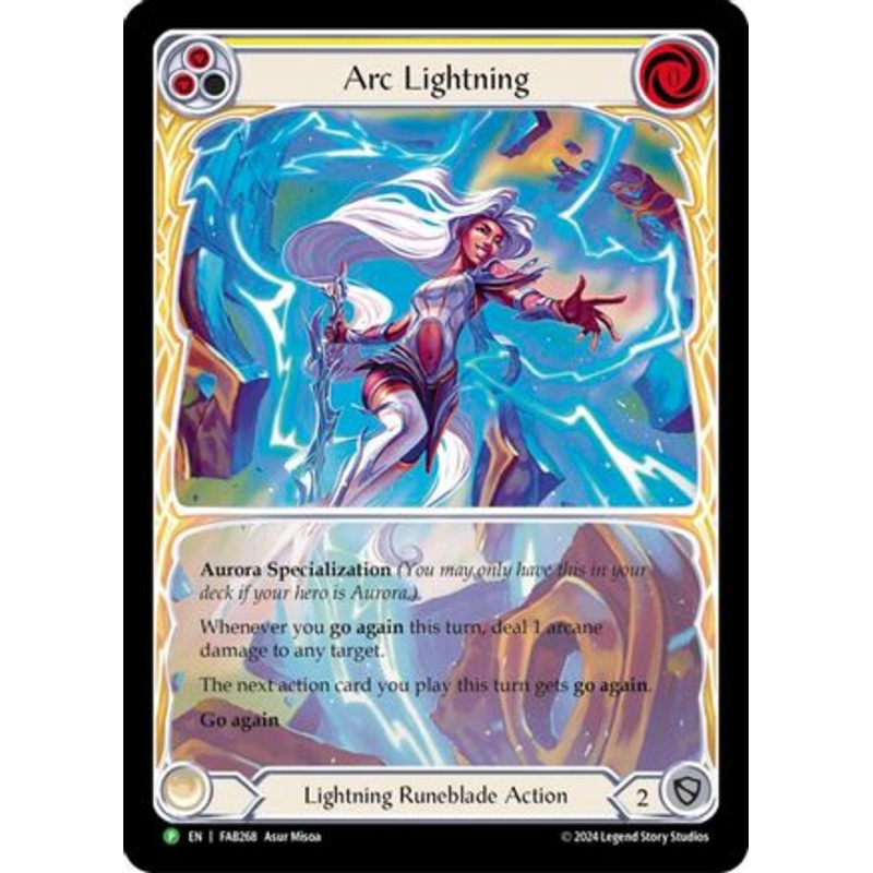 Arc Lightning (Extended Art) – FAB268 (FAB268) Rainbow Foil – Flesh and Blood: Promo Cards