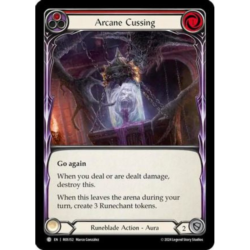 Arcane Cussing (Red) (ROS152) Rainbow Foil – Rosetta