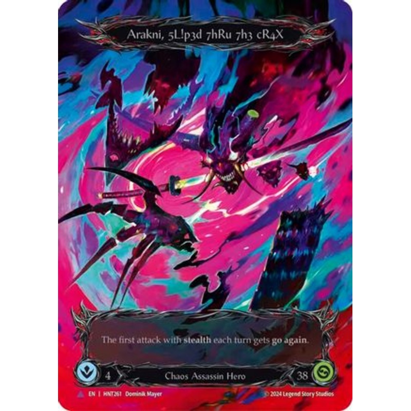 Arakni, 5L!p3d 7hRu 73h cR4X (Marvel) (HNT261) Cold Foil – The Hunted