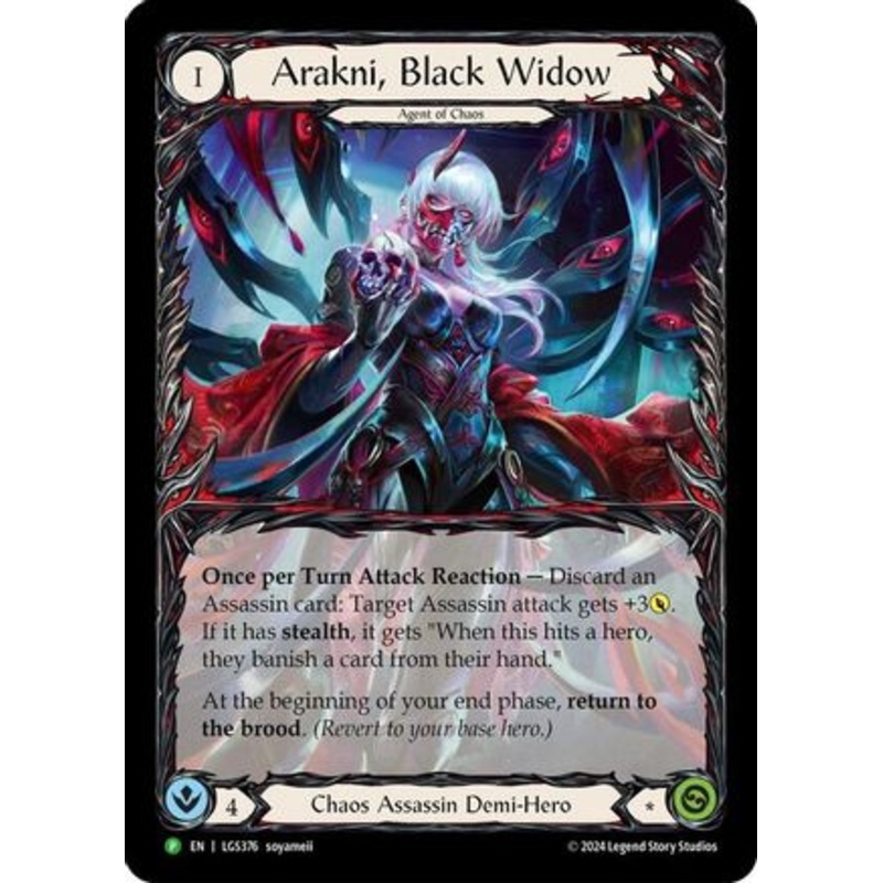Arakni, Black Widow (Extended Art) – LGS376 (LGS376) Rainbow Foil