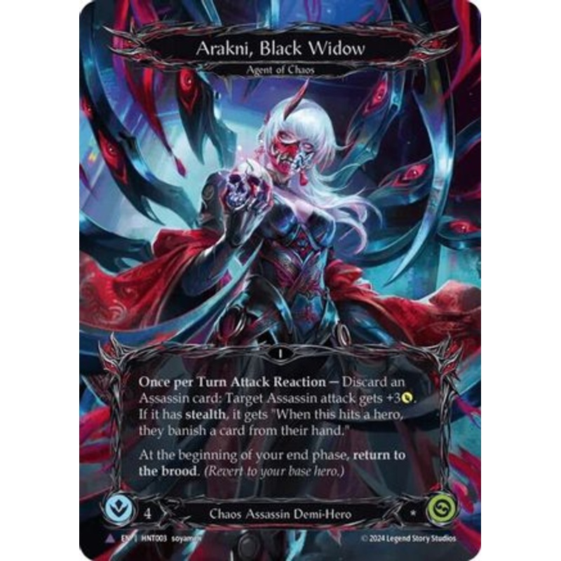 Arakni, Black Widow (Marvel) (HNT003) Cold Foil – The Hunted