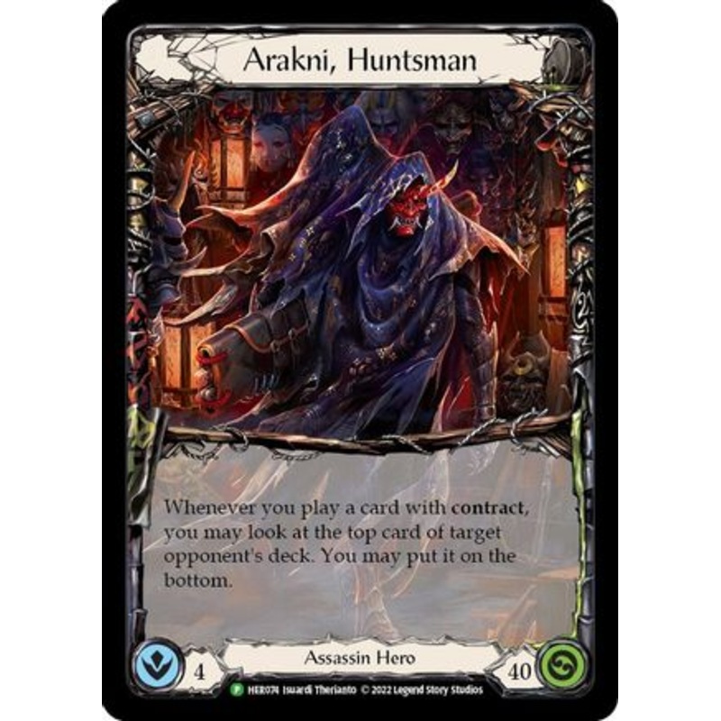 Arakni, Huntsman – HER074 (HER074) Cold Foil – Flesh and Blood: Promo Cards