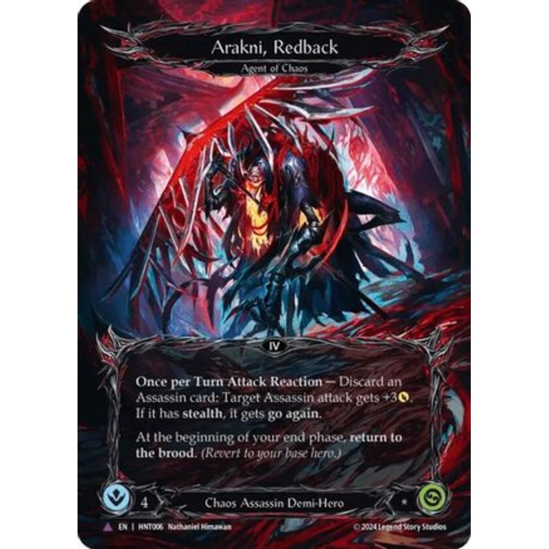 Arakni, Redback (Marvel) (HNT006) Cold Foil – The Hunted