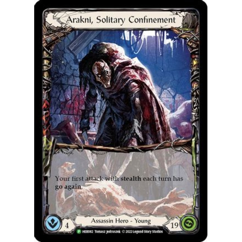 Arakni, Solitary Confinement – HER082 (HER082) Rainbow Foil – Flesh and Blood: Promo Cards