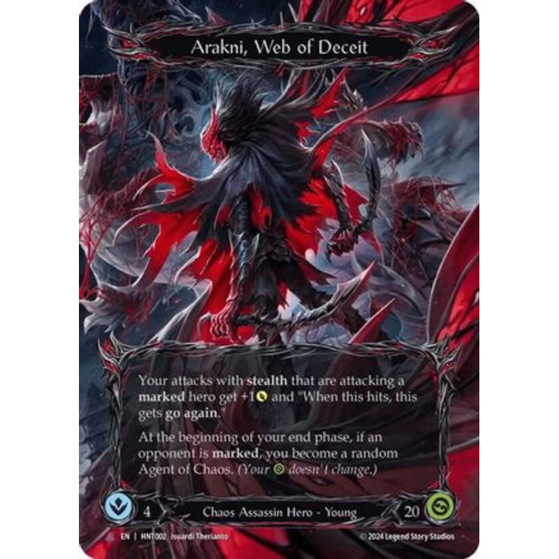 Arakni, Web of Deceit (Marvel) (HNT002) Cold Foil – The Hunted