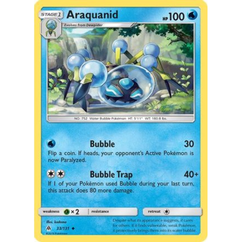 Araquanid (33/131) [Sun & Moon: Forbidden Light] Reverse Holofoil