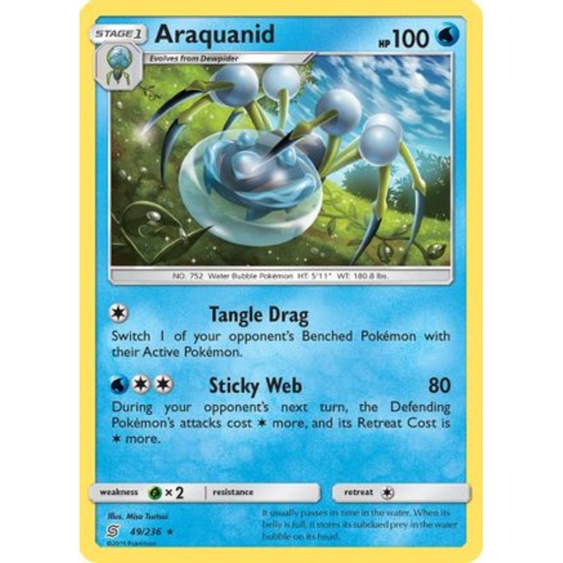 Araquanid (49/236) [Sun & Moon: Unified Minds] Reverse Holofoil