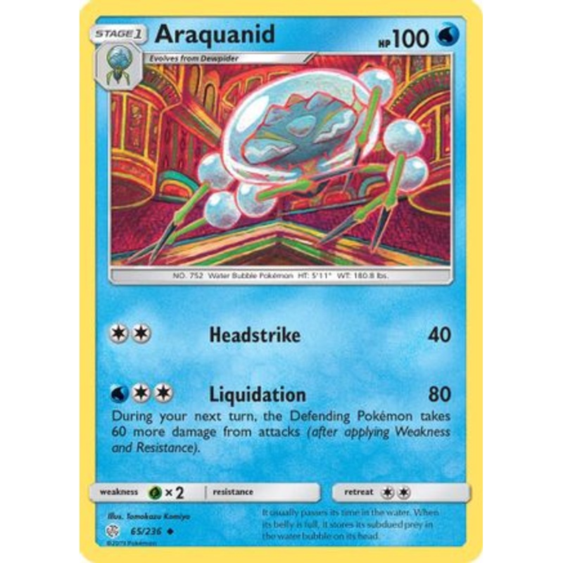 Araquanid (65/236) [Sun & Moon: Cosmic Eclipse] Reverse Holofoil