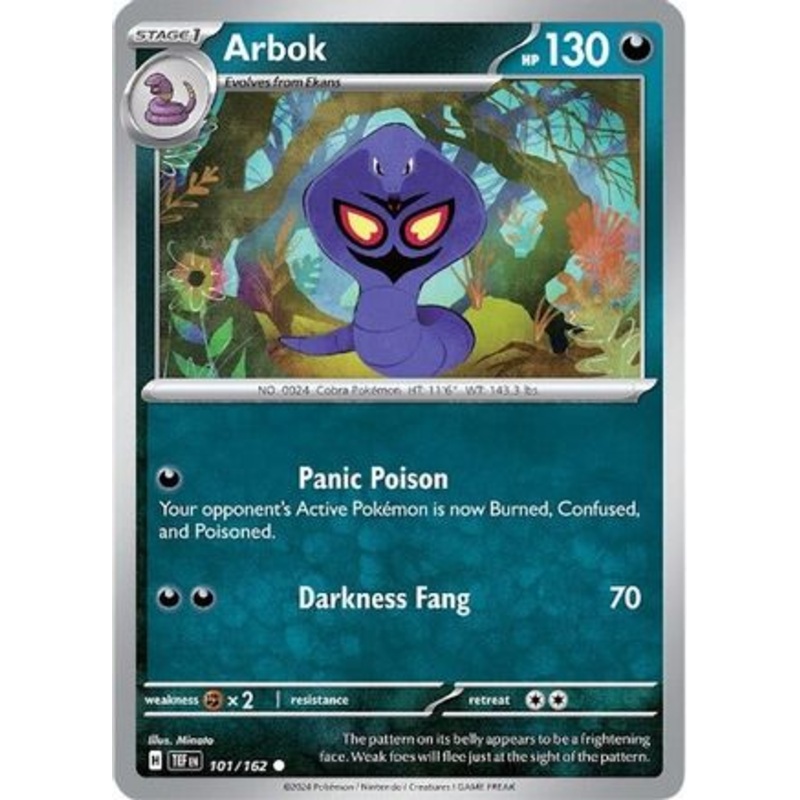 Arbok (101/162) [Scarlet & Violet: Temporal Forces] Reverse Holofoil