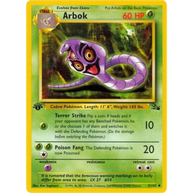 Arbok (31/62) [Fossil Unlimited]